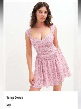 Reformation Taiga Dress Baby's Breath - Size 4